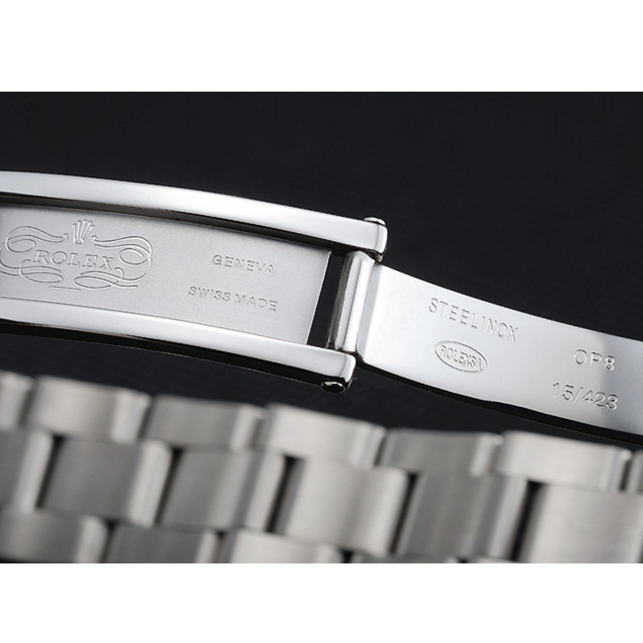 Aaa replica watch 1454151 Rolex Steel Submariner Dial Stainless Bracelet Green 0823